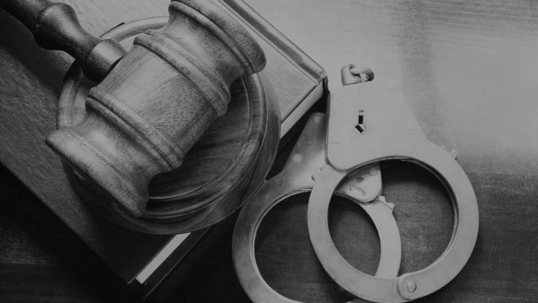 gavel and handcuffs