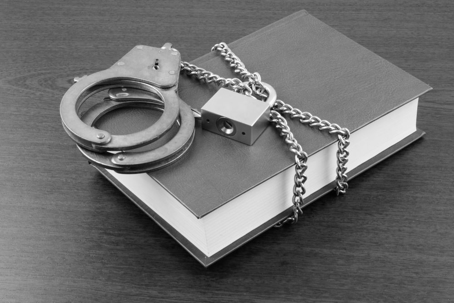 Cuffs on locked book